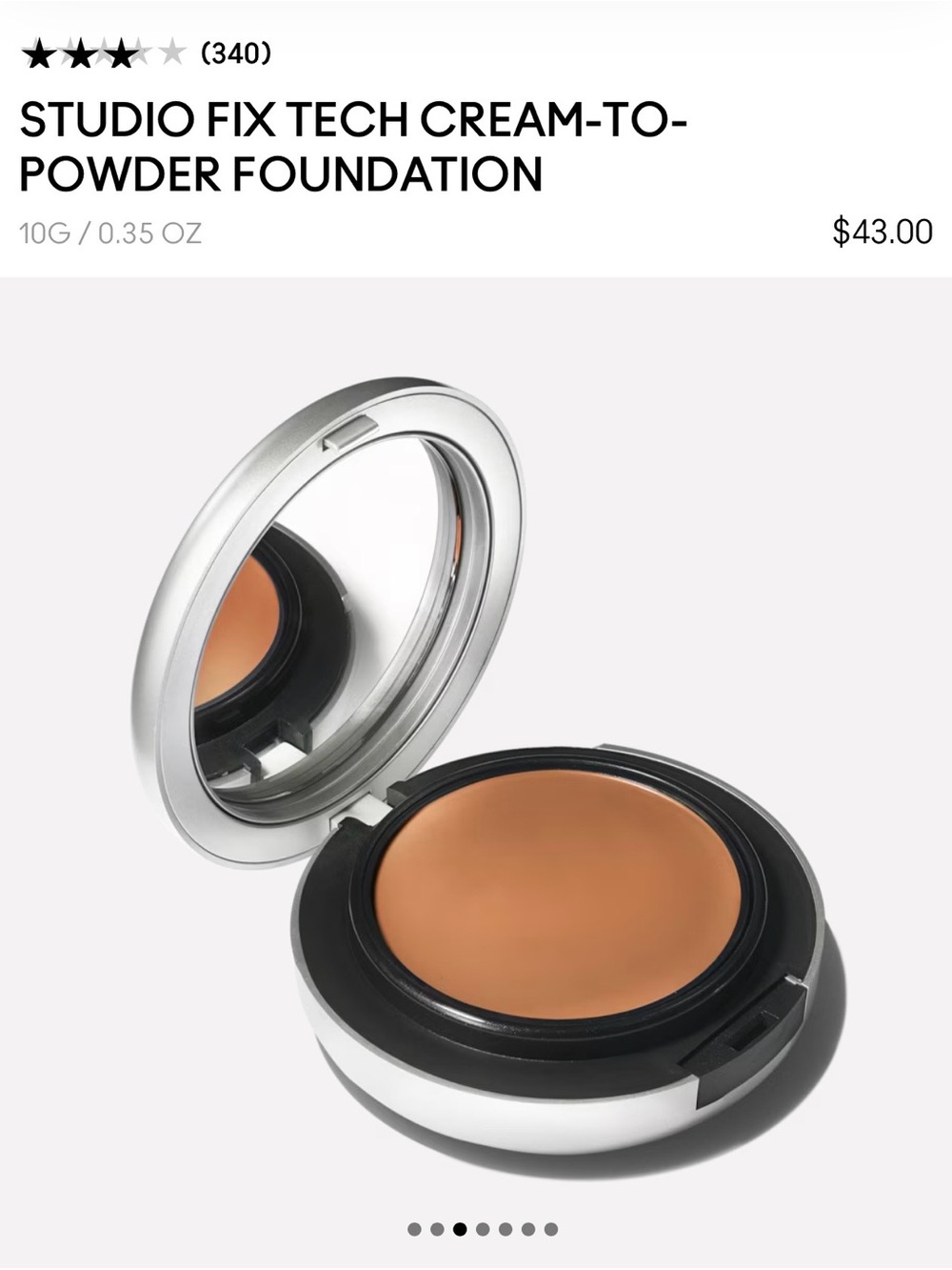 MAC Cosmetics Studio Fix Tech Cream-to-Powder Foundation - Medium Tan (NW25)